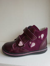 Ricosta ABBY ankle boots metallic dark cherry with hearts