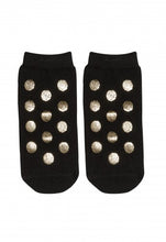 Blink blink -  socks with golden polka dot (black)