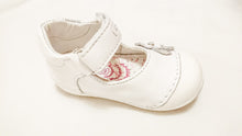 Primigi Mary Jane Toddler Shoes - White with flower