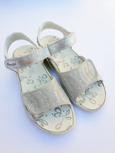 Primigi Girls Leather Beaded Silver Sandals