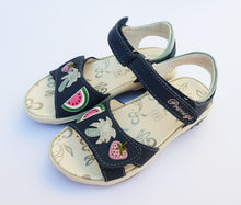 Primigi Girls Leather Navy Sandals with fun details