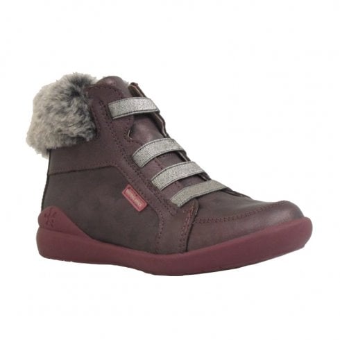 Biomecanics Girls Ankle leather boots with fur