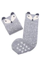 Mama's Feet Rene the Sneaky Fox Knee-high socks (Grey)