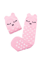 Mama's Feet Lilly a Pinky Kitty - knee-high socks (Pink)