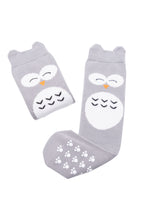 Mama's Feet Henry the Wise Owl knee-high socks (Grey)